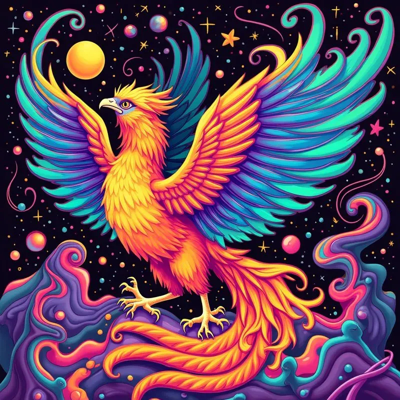 Psychedelic Pop Art Animals Nature