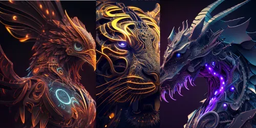 Animal Avatars generated by midjourney
