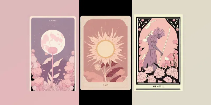 Minimalist Aesthetic Tarot Cards generated by undefined