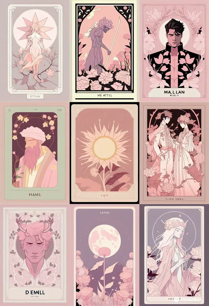 Minimalist Aesthetic Tarot Cards