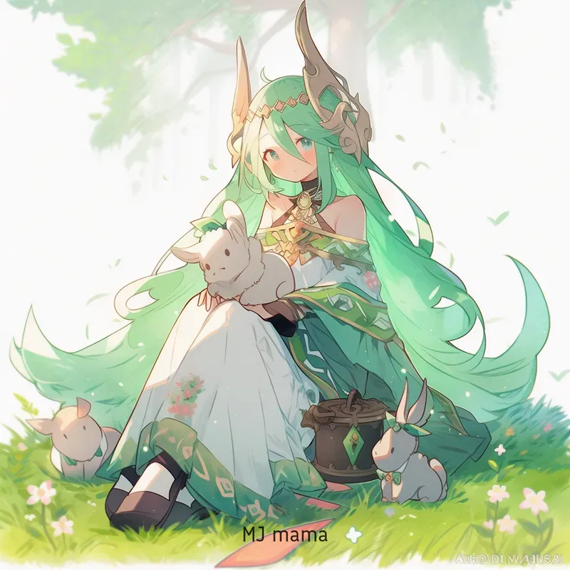 Japanese Fantasy RPG Style Character Art