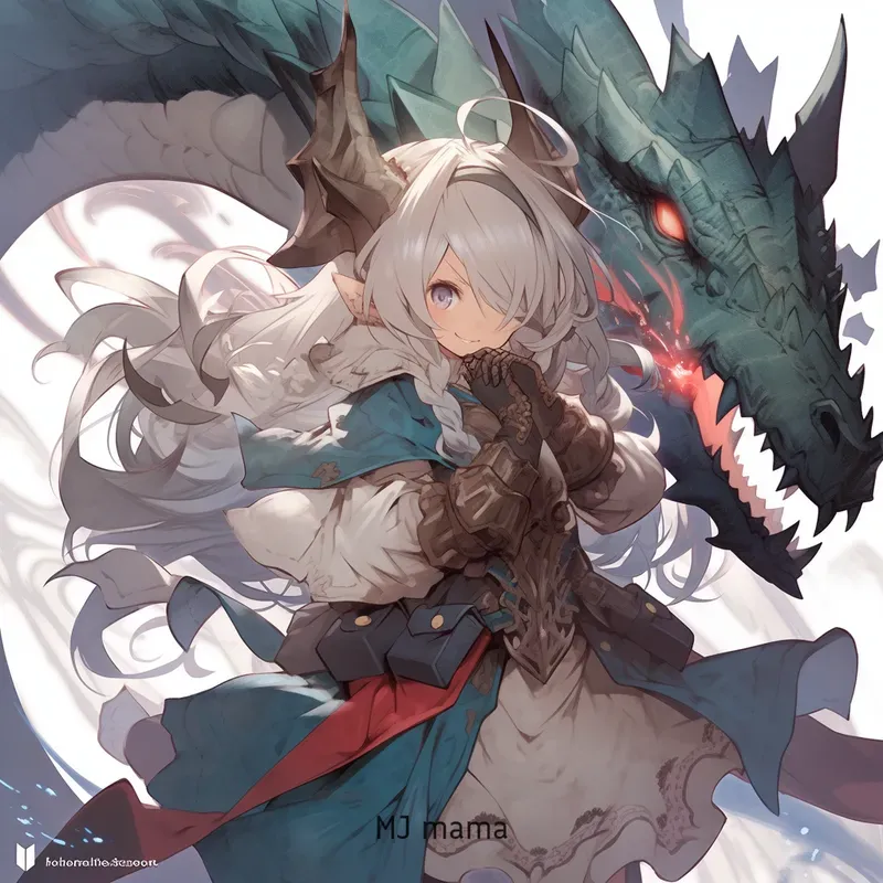 Japanese Fantasy RPG Style Character Art