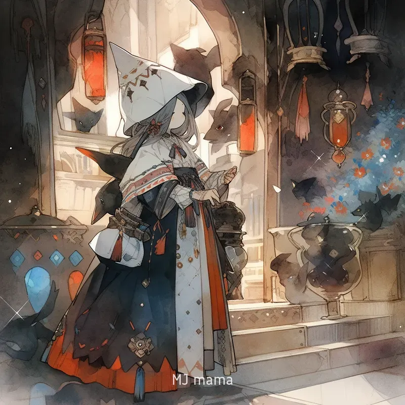 Japanese Fantasy RPG Style Character Art