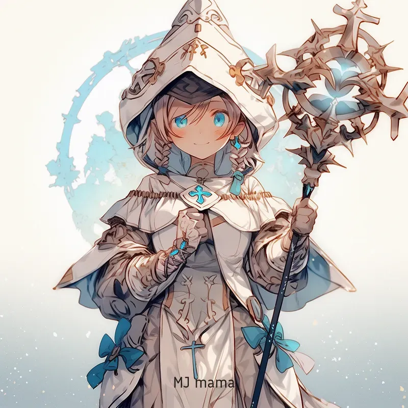 Japanese Fantasy RPG Style Character Art