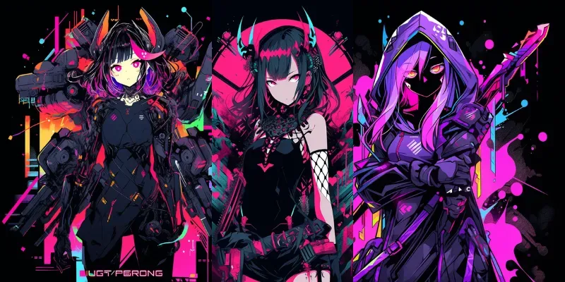 Cyberpunk Anime Tshirts generated by undefined