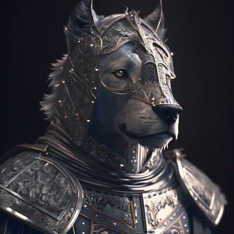 Portraits Of Animals Stylized As Warriors