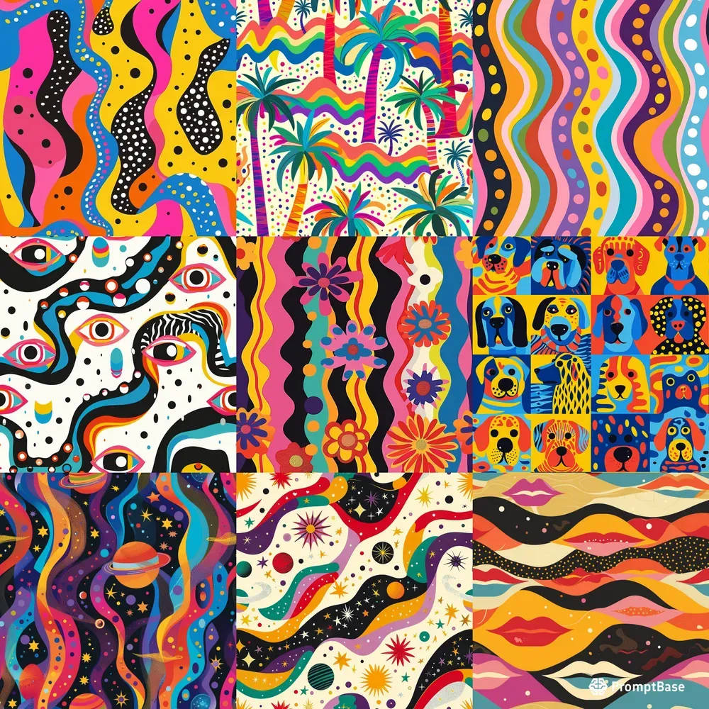Retro Vibrant Seamless Patterns
