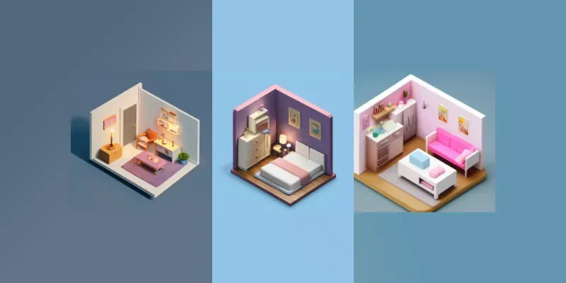 3d Mini Rooms generated by undefined