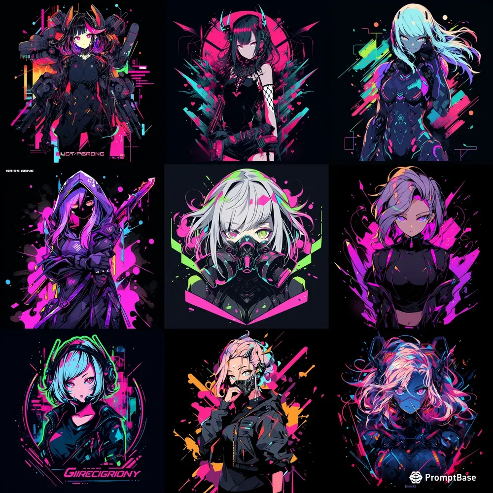 Cyberpunk Anime Tshirts