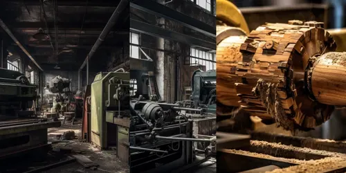 Industrial Environments generated by midjourney