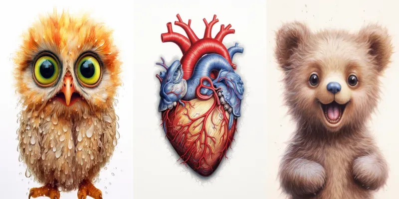 Cute Colored Pencil Drawings generated by undefined