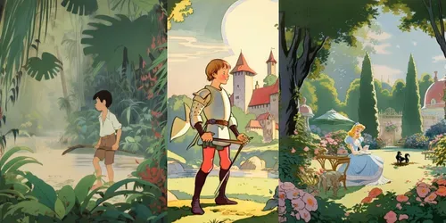 Retro Illustrations generated by midjourney