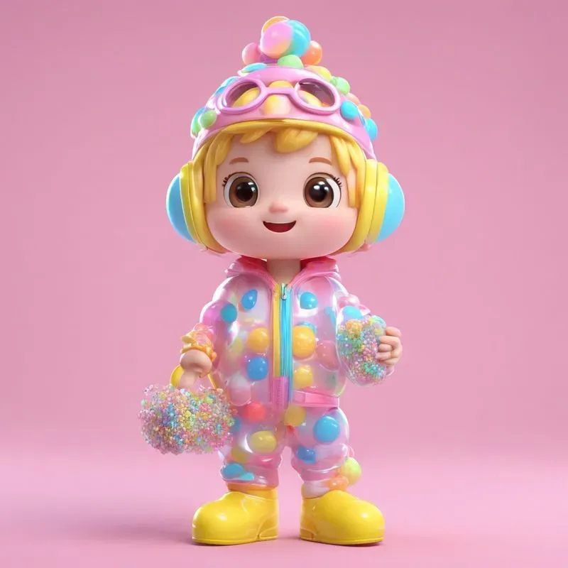 Candyland Dreams Neon Candy Girls In 3D