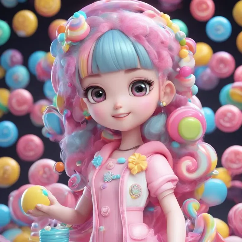 Candyland Dreams Neon Candy Girls In 3D