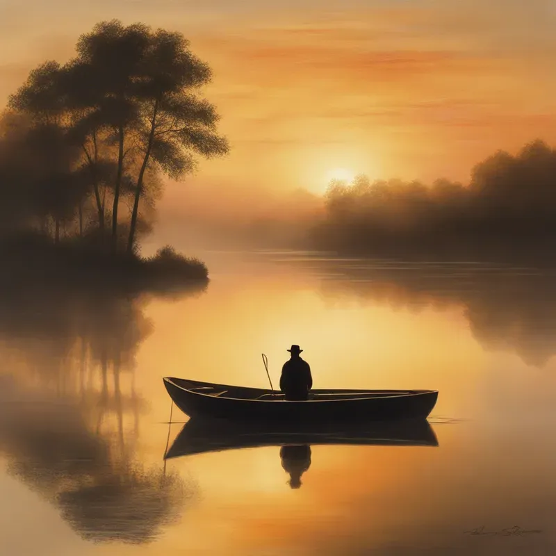 Tranquil Dawns Over Misty Waters
