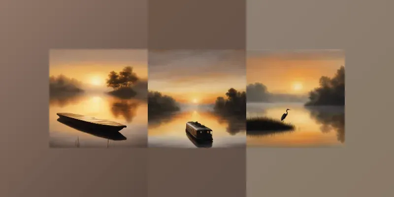 Tranquil Dawns Over Misty Waters generated by undefined
