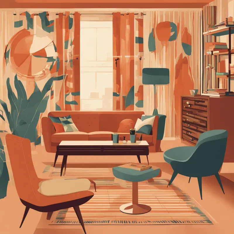 Midcentury Living Rooms Retro Vibes