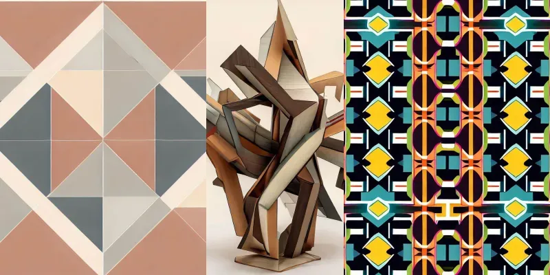 Geometric Abstract Art Without Limits generated by undefined