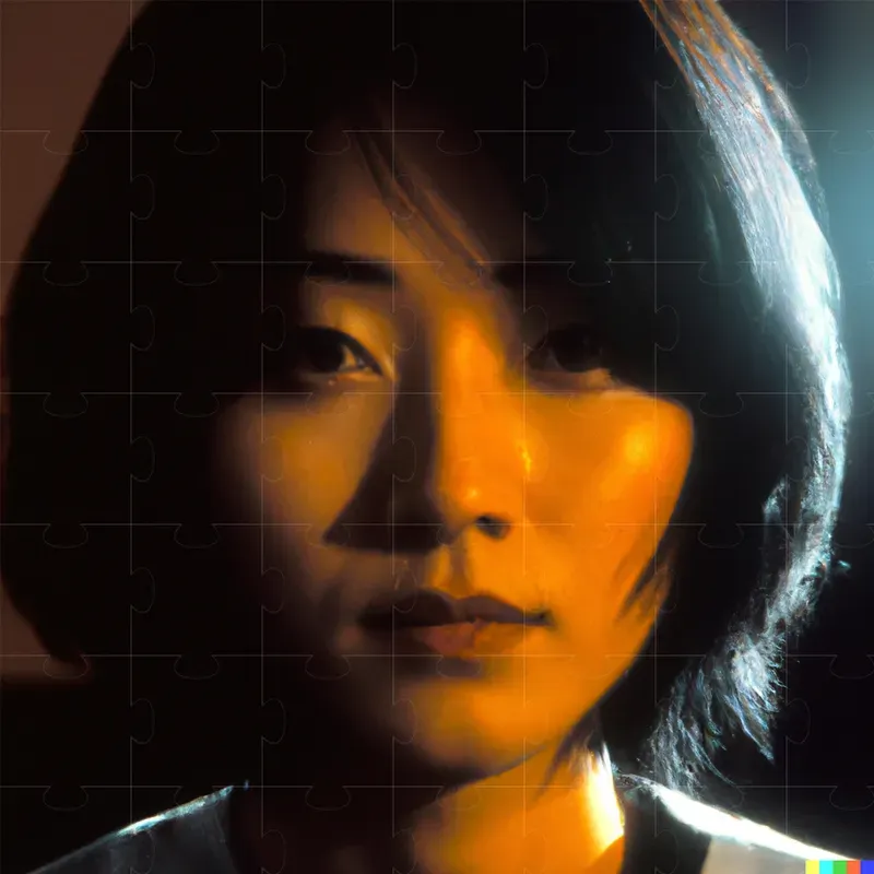 High Contrast Realistic Film Photography Portraits