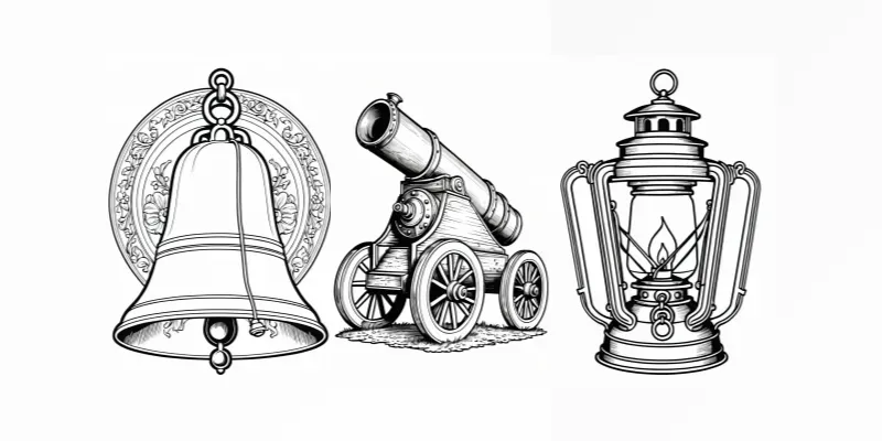 Pirate Elements Coloring Book Pages generated by undefined