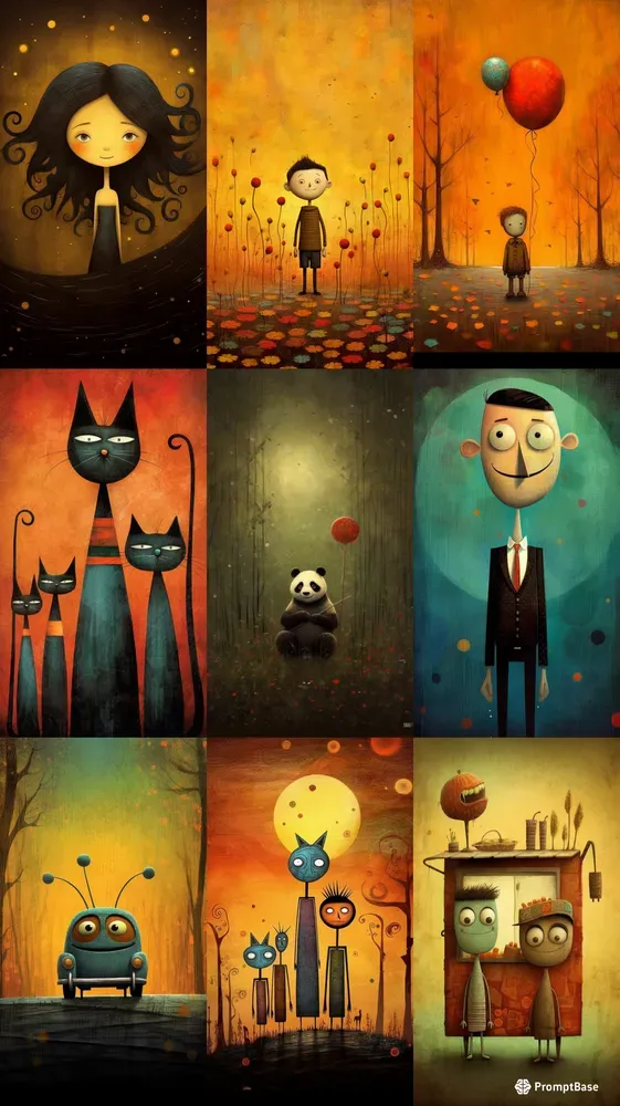 Whimsical Character Wallpapers