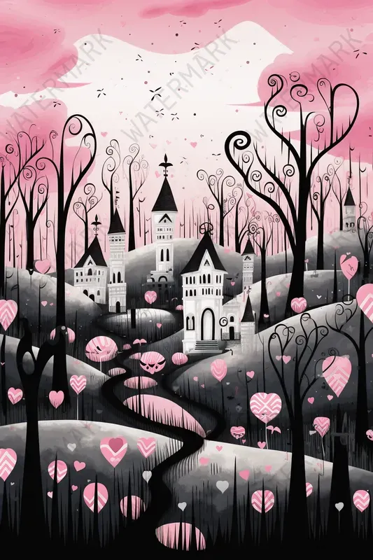 Cute Gothic Postcards Quirky Art Posters