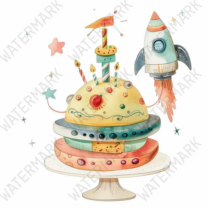 Birthday Astronaut Space Clipart