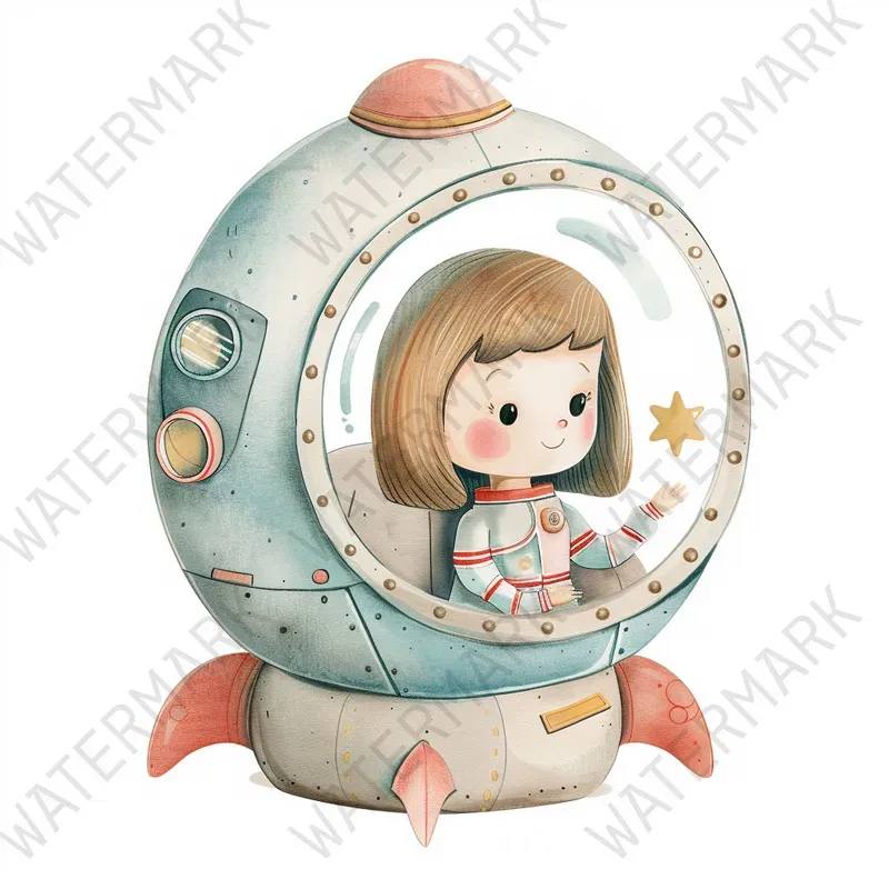 Birthday Astronaut Space Clipart