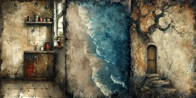 Gothic Framed Junk Journal Pages generated by undefined