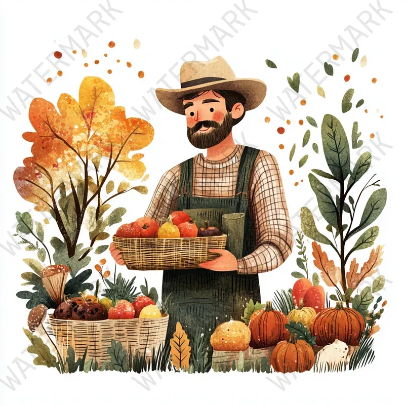 New Autumn Thanksgiving Watercolors