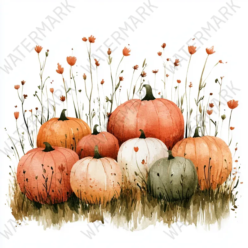 New Autumn Thanksgiving Watercolors
