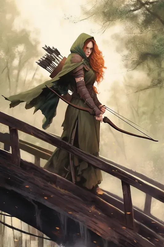 Female Ranger Book Cover Character Cards