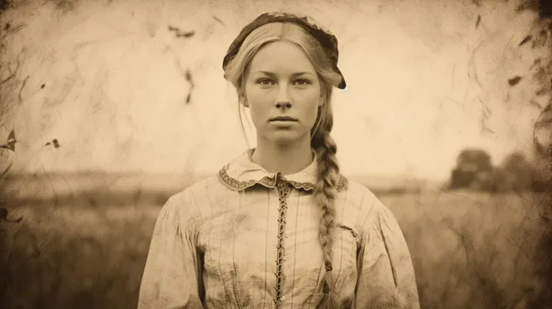 1800s Style Damaged Photos
