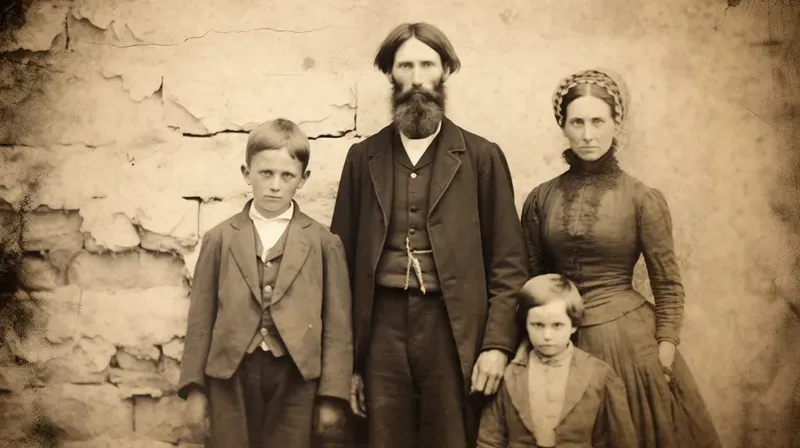 1800s Style Damaged Photos
