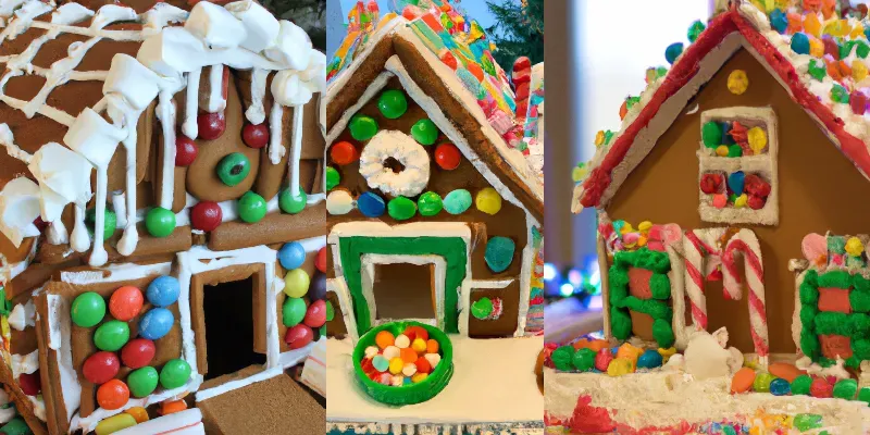 Realistic Gingerbread Houses generated by undefined