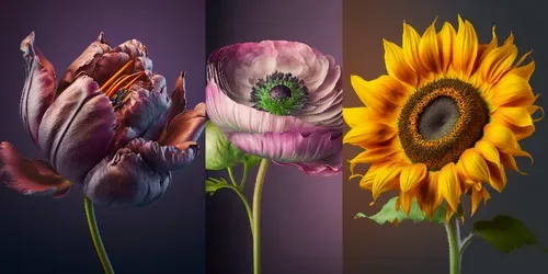 Single Flowers Closeups Ready For Print generated by midjourney