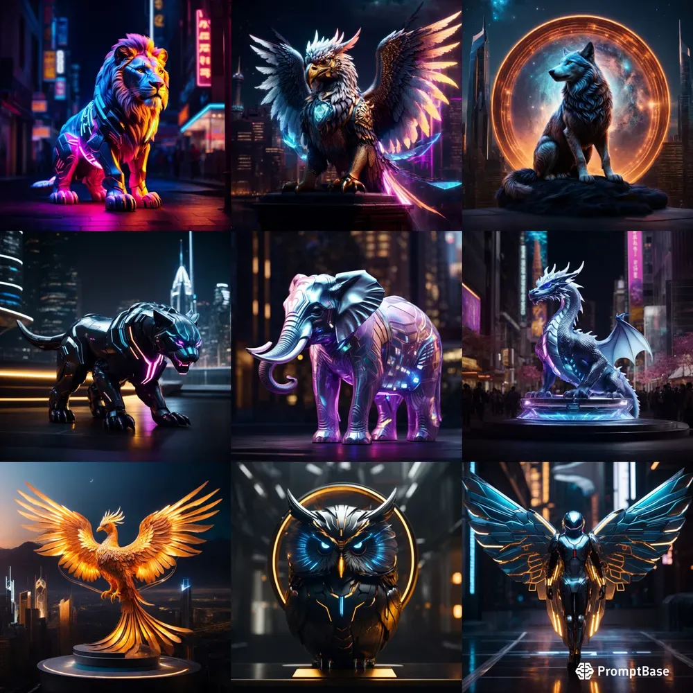 Futuristic Animal Logos