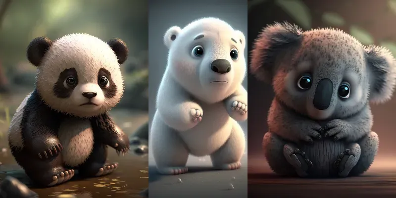 Cute Baby Animals generated by undefined