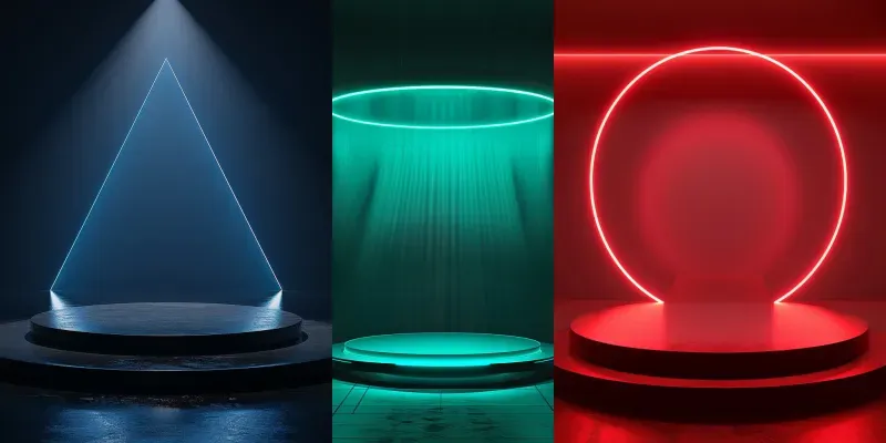 Podiums For Products With Illumination generated by undefined
