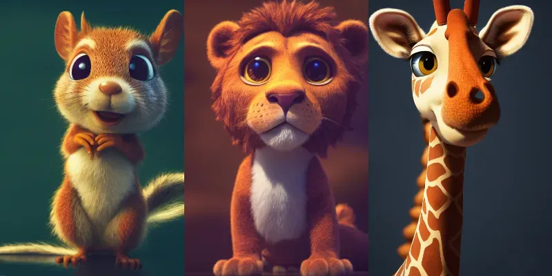 Cute Animals generated by undefined