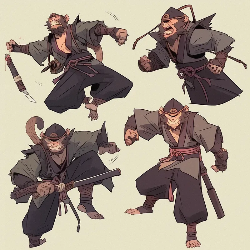 Wuxia Oriental RPG Characters