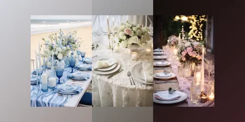 Elegant Tablescapes Party Themed Settings generated by midjourney