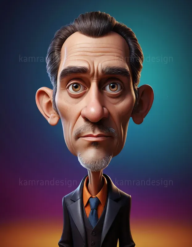 Pixar-inspired 3D Caricature Portraits