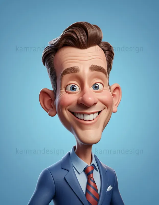 Pixar-inspired 3D Caricature Portraits