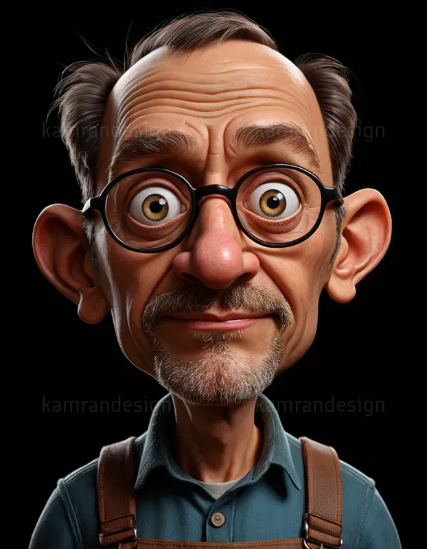 Pixar-inspired 3D Caricature Portraits