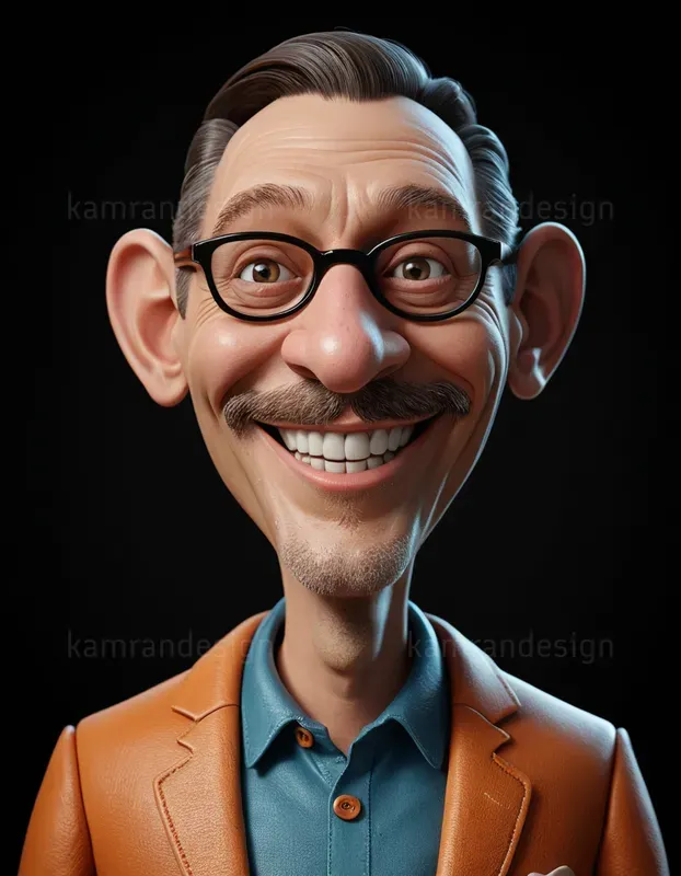 Pixar-inspired 3D Caricature Portraits