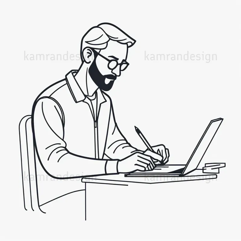 Notion Minimalist Character Art