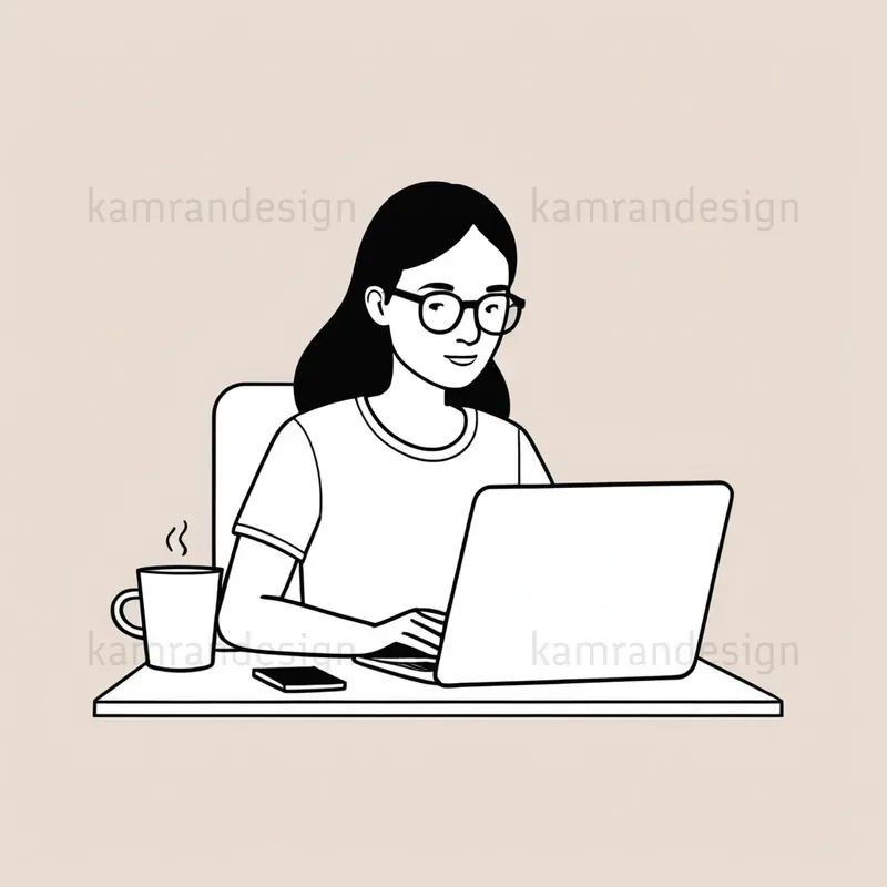 Notion Minimalist Character Art