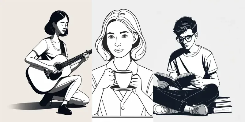 Notion Minimalist Character Art generated by undefined