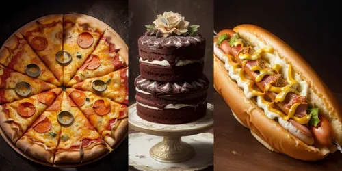 Foods generated by stable-diffusion